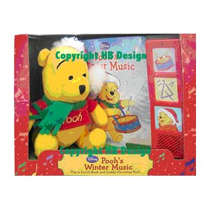 Disney Channel - Winnie the Pooh : Pooh's Winter Music. Interactive Play-a-sound Book and Cuddly Toy