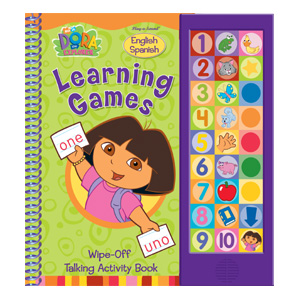 Nick Jr - Dora the Explorer : Dora's Learning Games. Wipe-off Talking Activity Book