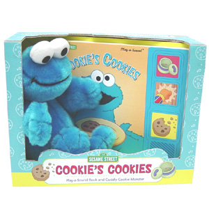 PBS Kids - Sesame Street : Cookie's Cookies. Interactive Play-a-sound Book and Cuddly Toy