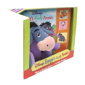 Disney Channel - Winnie the Pooh : Eeyore's Lucky Pennies. Book & Plush Toy. Interactive Play-a-sound Book and Cuddly Toy