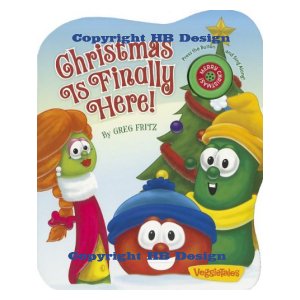 Veggie Tales: Christmas Is Finally Here! Push the Button Storybook