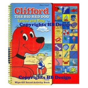 PBS Kids - Clifford the Big Red Dog : Learn and Play. Wipe-Off Sound Book