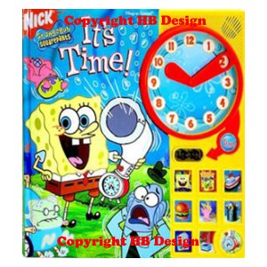 NICK Jr - SpongeBob SquarePants : It's Time. Teach the TIME Interactive Play-a-Sound Storybook