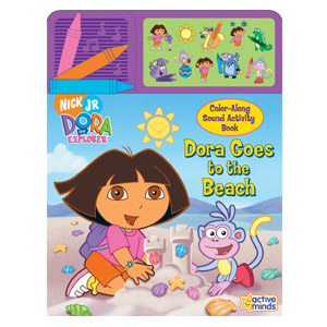 Nick Jr - Dora the Explorer : Dora Goes to the Beach. Interactive Color Along Play-a-Sound Book