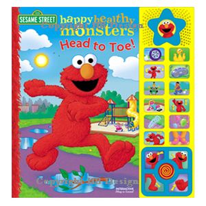 PBS Kids - Sesame Street : Happy Healthy Monsters. Head to Toe! Interactive Play-a-Sound Storybook with Game