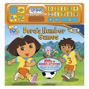 Nick Jr - Dora The Explorer : Dora's Number Games. Sight & Sound Interactive Activity Book with LCD Display