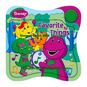 PBS Kids - Barney : Favorite Things. Interactive Play-a-Sound One Button Lenticular Book