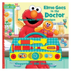 PBS Kids - Sesame Street: Elmo Goes to the Doctor. Play-a-Sound Book With Doctor Toy Set