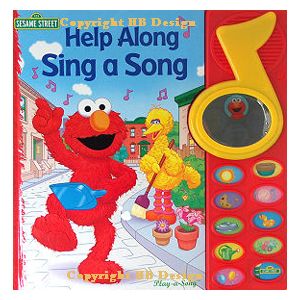 PBS Kids - Sesame Street : Help Along Sing a Song. Magic Mirror Screen Interactive Play-a-Song Book