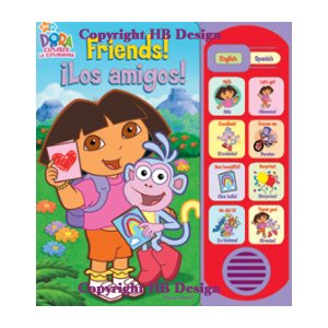 Nick Jr- Dora the Explorer : Friends! iLos amigos! Little Bilingual Play-a-Sound Book