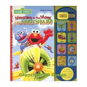 PBS Kids - Sesame Street : Monsters on the Move! / !Monstruos En Accion! Little Bilingual Play-a-Sound Book