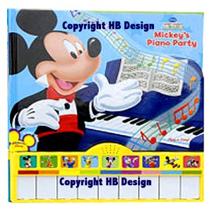 Disney Channel - Mickey Mouse Clubhouse : Mickey's Piano Party. Sound Piano Book Mini Deluxe