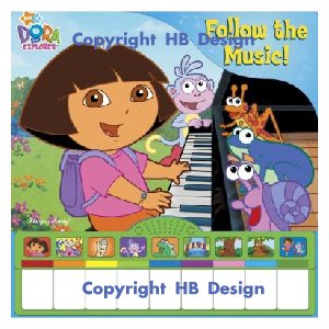 Nick Jr - Dora The Explorer : Follow That Music Piano Book. Sound Piano Book Mini Deluxe
