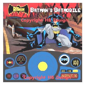 Cartoon Network - Batman : Batman's Batmobile. Steering Wheel Play-a-Sound Book