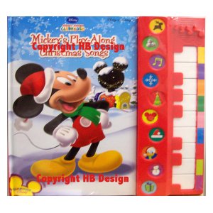Playhouse Disney - Mickey Mouse Clubhouse : Mickey's Play-Along Christmas Songs. Songbook with Piano Toy