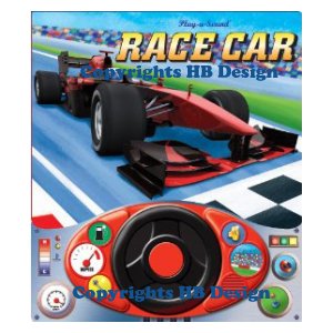 Race Car. Steering Wheel Sound Book