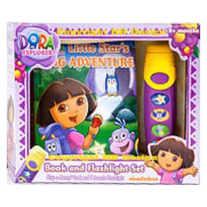 Nick Jr - Dora the Explorer : Little Star Big Adventure. Interactive Storybook with a Flashlight Mini Set
