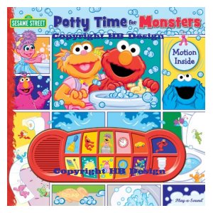 PBS Kids - Sesame Street : Potty Time for Monsters. Lenticular Play-a-Sound Book