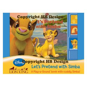 Playhouse Disney - Lion King: Simba. Book, Box and Plush. Interactive Play-a-Sound Set