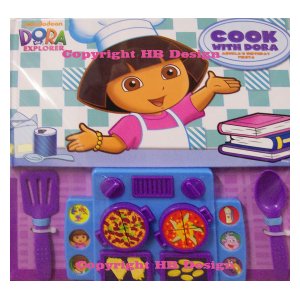 Nick Jr - Dora the Explorer: Cook with Dora: Abuela's Birthday Fiesta. Play-a-Sound Book With Cooking Toy Set