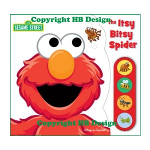 PBS Kids - Sesame Street : The Itsy Bitsy Spider. Tiny Lift-the-Flap Interactive Play-a-Sound Storybook