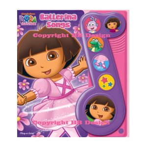 Nick Jr - Dora the Explorer : Ballerina Songs. Little Music Note Interactive Play-a-Song Book