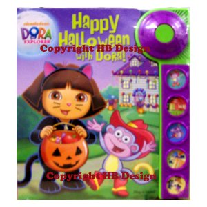 Nick Jr - Dora the Explorer : Happy Halloween with Dora! Little Door Bell Sound Book