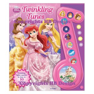 Disney Junior - Disney Princess: Twinkling Tunes. Deluxe Music Note Songbook with Flashing Lights