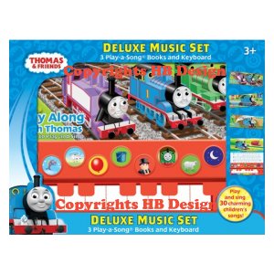 PBS Kids - Thomas & Friends: Deluxe Music Set. Three Interactive Play-a-Song Songbooks with Piano