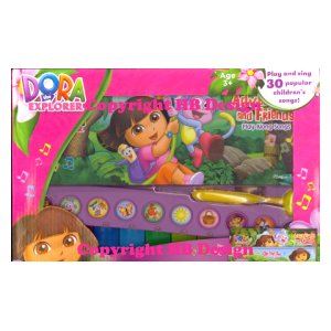 Nick Jr - Dora the Explorer : Deluxe Music Set. Three Interactive Play-a-Song Songbooks with Xylophone