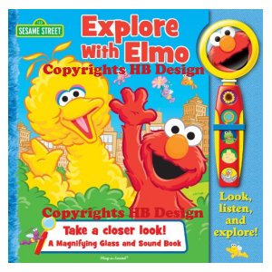 PBS Kids - Sesame Street: Explore with Elmo. Interactive Play-a-Sound Book with 3x Magnifying Glass