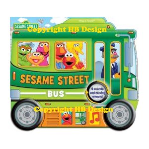 PBS Kids - Sesame Street: Sesame Street Bus. Shaped Vehicle Play-a-Sound Book