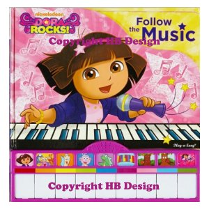Nickelodeon - Dora the Explorer : Dora Rocks! Follow That Music Piano Book. Sound Piano Book Mini Deluxe
