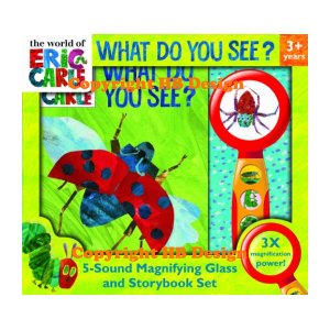 The World of Eric Carle: What Do You See?  Interactive Play-a-Sound Book with 3x Magnifying Glass Mini Set
