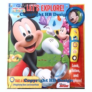 Playhouse Disney - Mickey Mouse Clubhouse: Let's Explore! Interactive Play-a-Sound Book with 3x Magnifying Glass