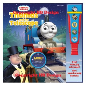 PBS Kids - Thomas and Friends: Thomas and the Telescope. Interactive Play-a-Sound Book with a telescope