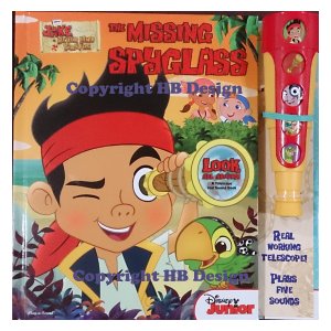 Jake & the Neverland Pirates: The Missing Spyglass. Interactive Play-a-Sound Book with a telescope