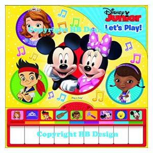 Disney Channel - Disney Junior: Let's Play! Sound Piano Book Mini Deluxe