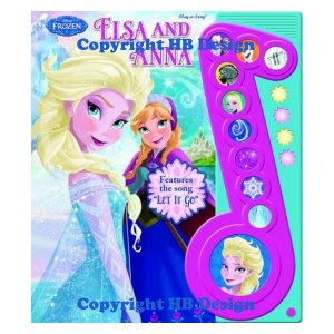 Playhouse Disney - Disney Frozen : Elsa and Anna. Deluxe Music Note Songbook with Flashing Lights