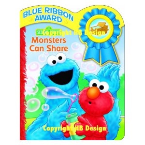 PBS Kids - Sesame Street Monsters Can Share. Blue Ribbon Award Play-a-Sound Book