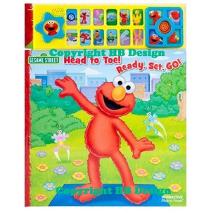PBS Kids - Sesame Street : Head to Toe! Ready, Set, Go! GIANT Interactive Play-a-Sound Storybook with Game