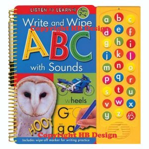 Write and Wipe ABC with Sounds. Wipe-Off Talking Activity Book
