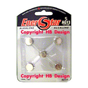 Enerstar AG 13 Set of 5 Sound Books Batteries Replacement