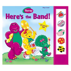 PBS Kids - Barney : Here's the Band. Interactive Lift-a-Flap Play-a-Sound Storybook