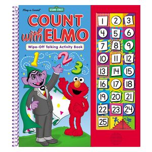 PBS Kids - Sesame Street : Count with Elmo. Wipe-off Talking Activity Book