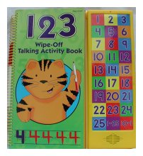 1 2 3 Wipe-off Talking Activity Book. Wipe-off Talking Activity Book