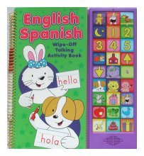 English/Spanish wipe-off Talking Activity Book Wipe-Off Sound Book