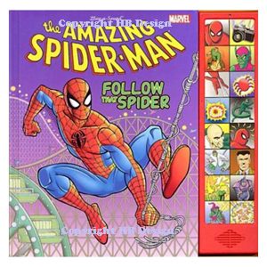 Spiderman : The Amazing Spiderman. Follow the Spider. Interactive Play-a-sound Book