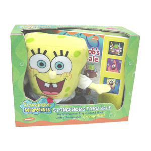 Nick Jr - SpongeBob SquarePants : SpongeBob's Yard Sale. Interactive Play-a-sound Book and Cuddly Toy