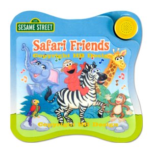 PBS Kids - Sesame Street : Safari Friends. Interactive Play-a-Sound One Button Lenticular Book